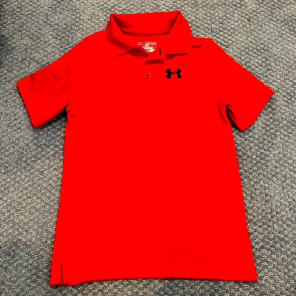 Under Armour Other - Under Armour Red and Black Polo Shirt